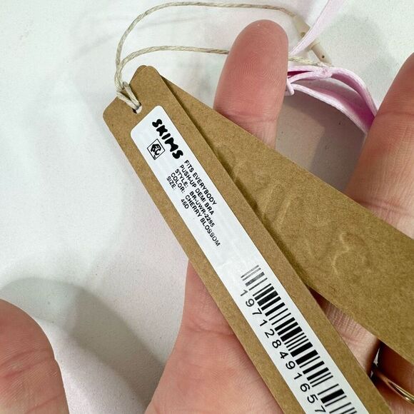 SKIMS Bra Womens Size 46D Cherry Blossom Pink Fits Everybody Push-Up Demi New - Picture 2 of 7